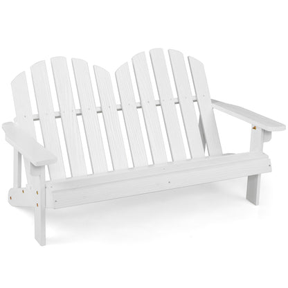 2 Person Adirondack Chair, High Backrest, White Kids Chairs & Seating White at Gallery Canada