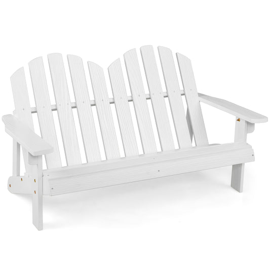 2 Person Adirondack Chair, High Backrest, White Kids Chairs & Seating White at Gallery Canada