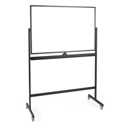 32 x 47 Inch Portable Rolling White Board, Black