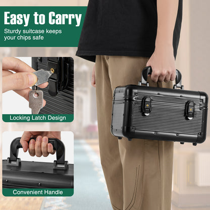 600 Piece Texas Holdem Poker Chip Set, Black