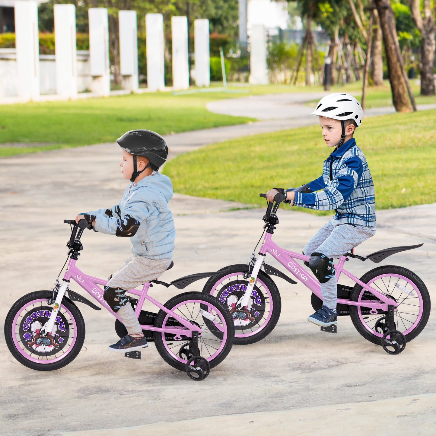 16 Inch Kids Bike for 4-8 Years Old Sport Bicycle with Adjustable Handlebar and Saddle-16 inches, Purple Kids Bike at Gallery Canada