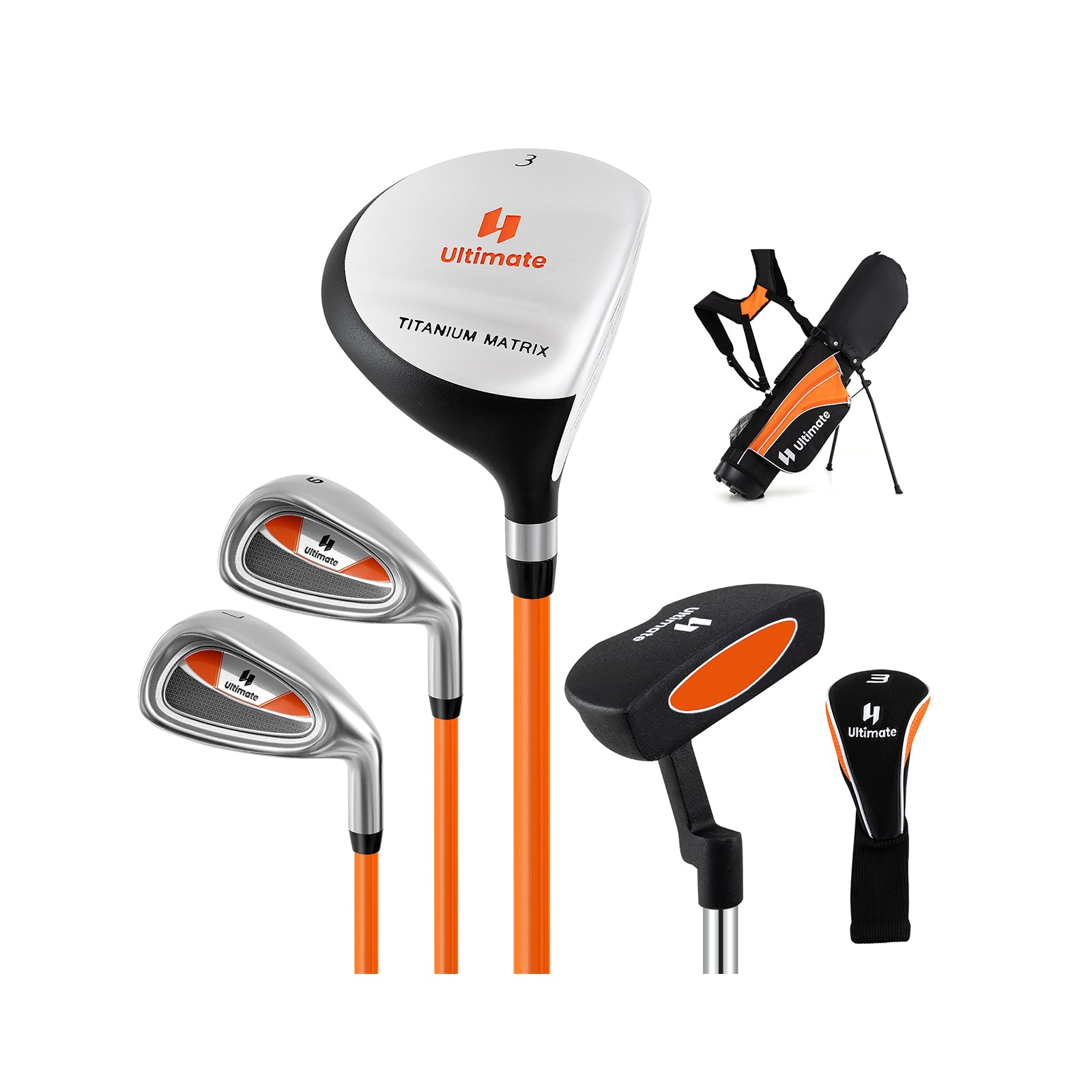 Junior Complete Golf Club Set for Age 8 to 10, Yellow Golf at Gallery Canada