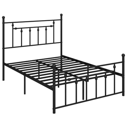 Heavy Duty Metal Bed Frame, Full Size, With Headboard, Black Simple Bed Frame Black at Gallery Canada
