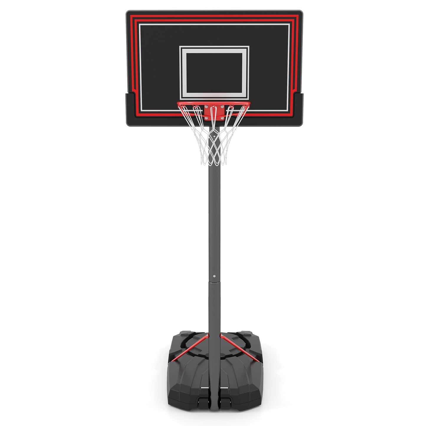 Portable Basketball Hoop with 7.5-10 FT Height Adjustable, Black Sport Equipments at Gallery Canada