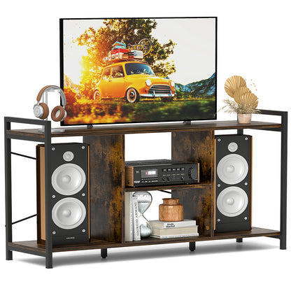 TV Stand for 55 Inch TVs Industrial Entertainment Center, Rustic Brown Entertainment Centers & TV Stands at Gallery Canada