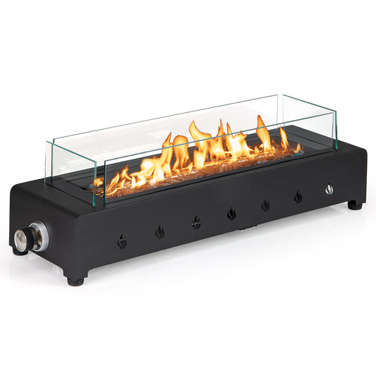 Portable Mini Fireplace With Wind Guard, Stainless Steel Burner Fire Pit Tables Options at Gallery Canada