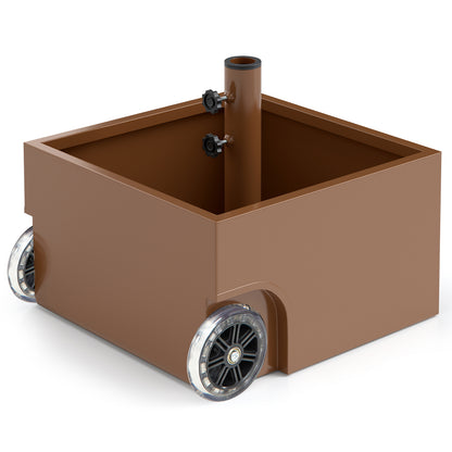 150 Pounds Patio Umbrella Base Stand Wheels Planter Outdoor, Coffee Outdoor Umbrella Bases at Gallery Canada