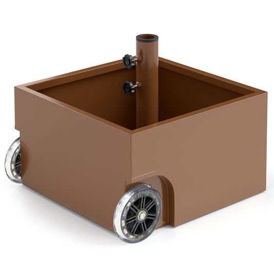 150 Pounds Patio Umbrella Base Stand, Wheels Planter Outdoor, Coffee Outdoor Umbrella Bases Coffee at Gallery Canada