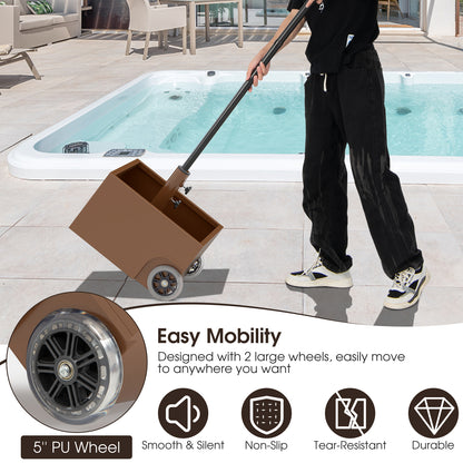 150 Pounds Patio Umbrella Base Stand Wheels Planter Outdoor, Coffee Outdoor Umbrella Bases at Gallery Canada