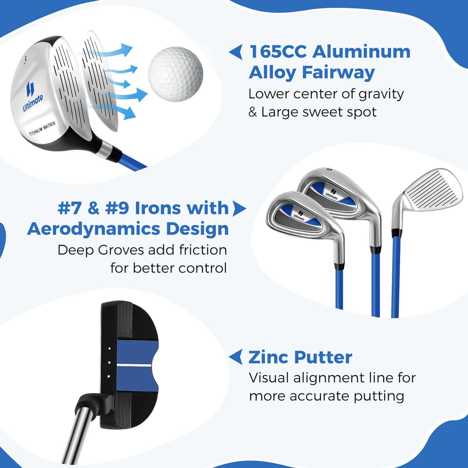 Complete Golf Club Set, Age 11-13, Blue Golf at Gallery Canada