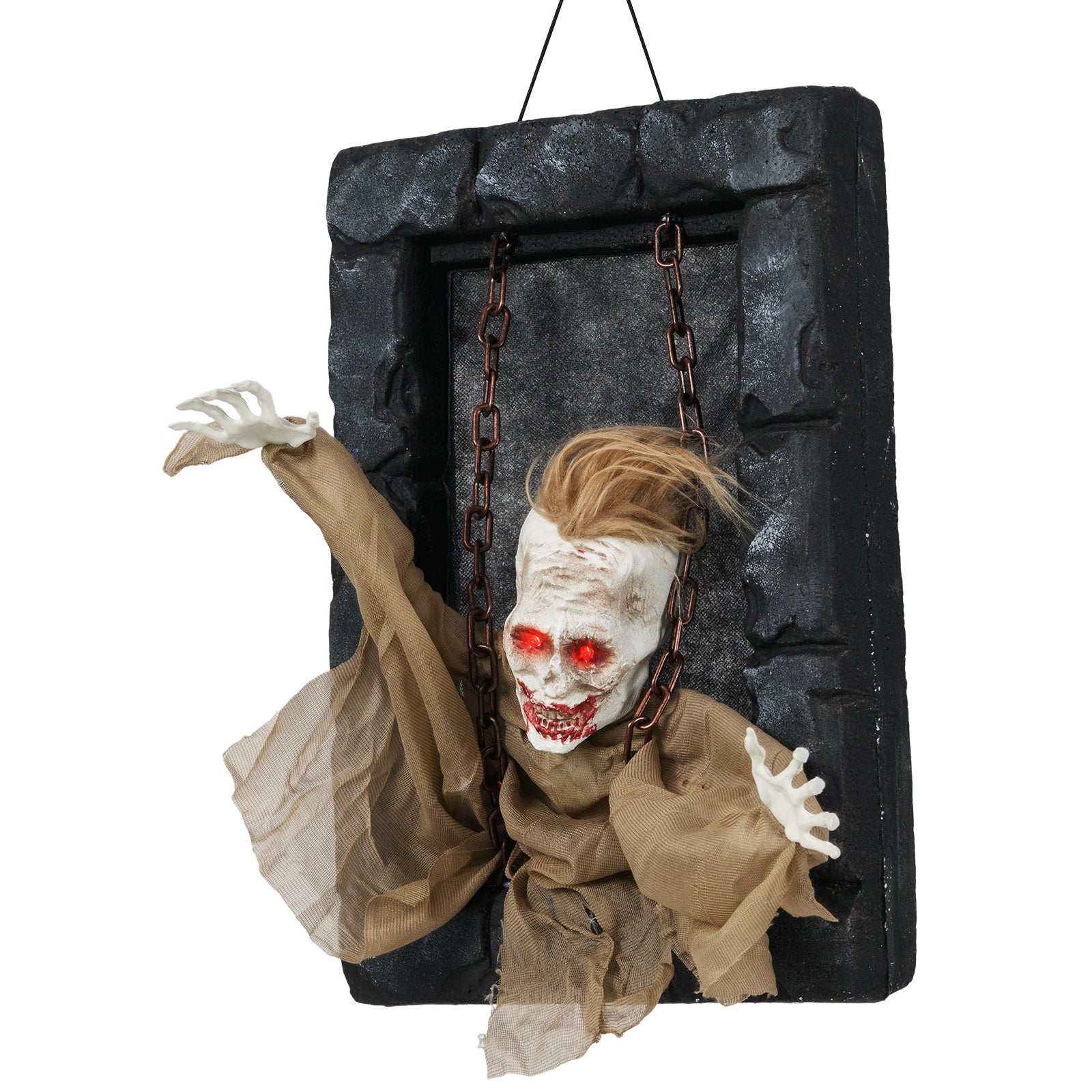 Halloween Hanging Animated Zombie Prisoner Decoration Sound-Activated Halloween at Gallery Canada