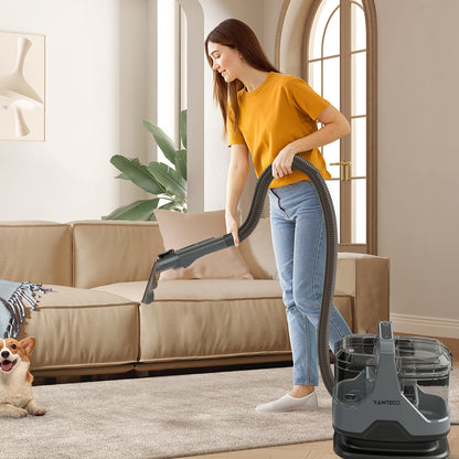 600W Upholstery Cleaner Machine with 15Kpa Powerful Suction and Versatile Attachments, Gray Vacuums & Cleaners at Gallery Canada