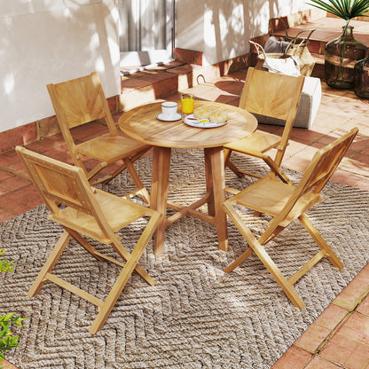 2 Pieces Folding Patio Chairs with Inclined Backrest Patio Dining Chairs at Gallery Canada