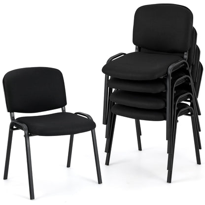 Office Chair, Metal Frame, Padded Cushions, Set Of 5, Black Conference Chairs at Gallery Canada