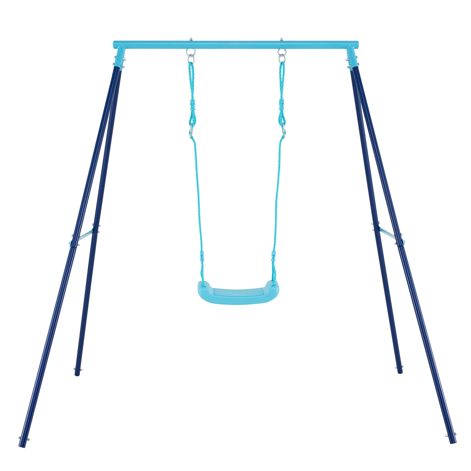 Heavy Duty Metal Toddler Swing Set With Stand, Blue Swing & Playsets Blue at Gallery Canada