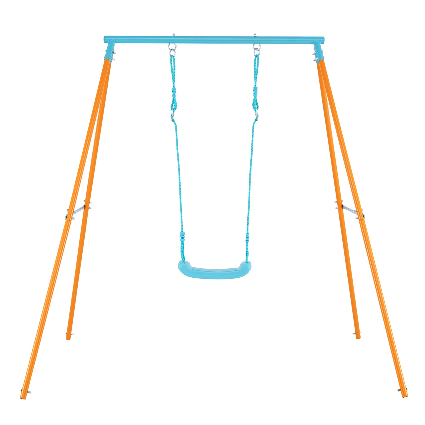 Outdoor Heavy Duty Metal Toddler Swing Set with Stand, Orange Swing & Playsets at Gallery Canada