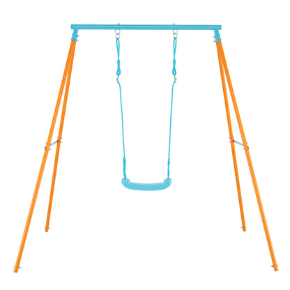 Outdoor Heavy Duty Metal Toddler Swing Set with Stand, Orange Swing & Playsets at Gallery Canada