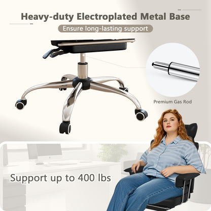 Executive Office Desk Chair With Footrest, Lumbar Support, Black Ergonomic Chairs at Gallery Canada