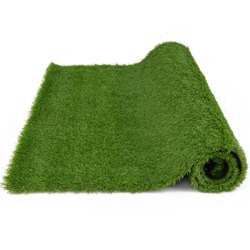 Synthetic Turf Mat, S, Indoor Outdoor, Drainage Holes, Green