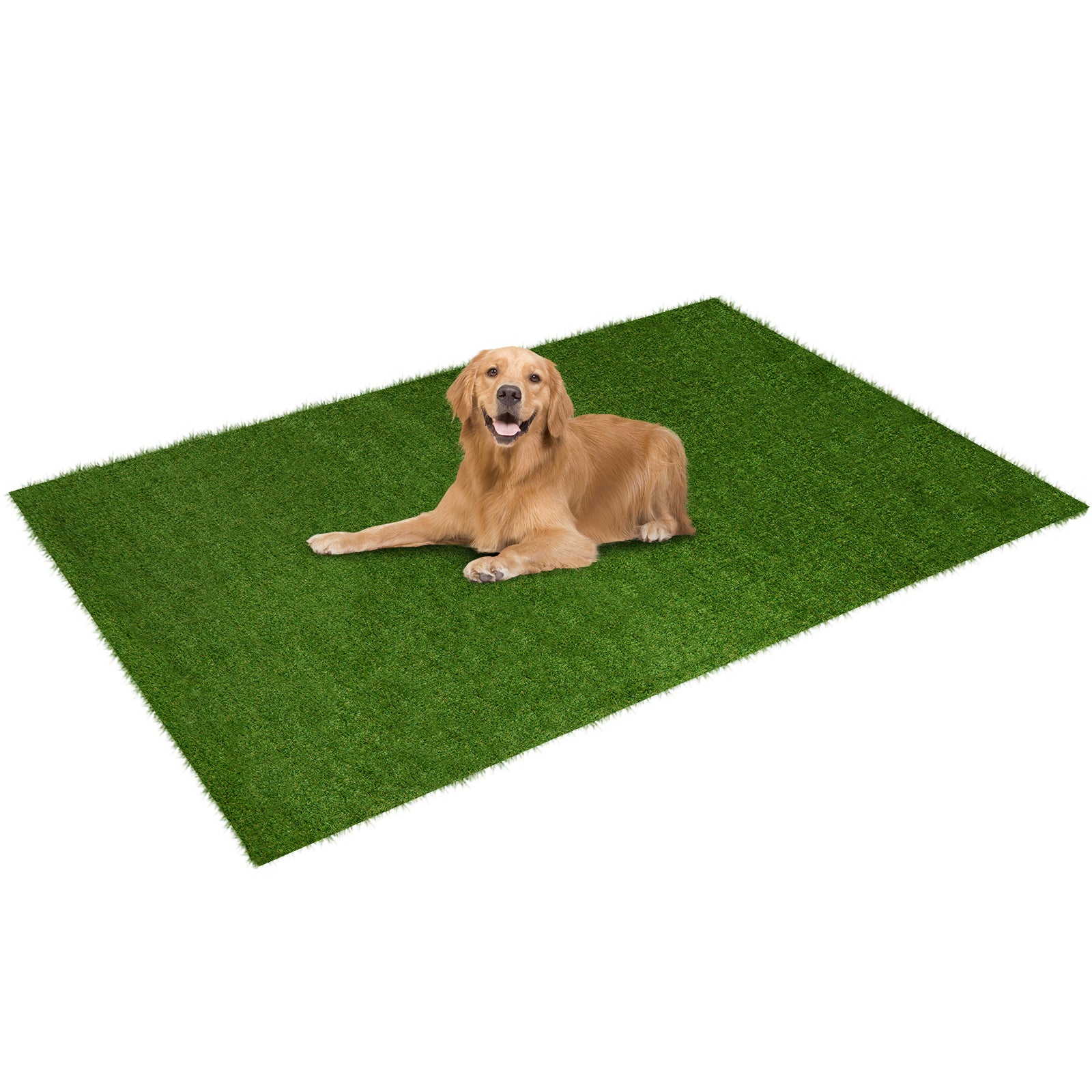 Indoor Outdoor Synthetic Turf Mat with Drainage Holes-M, Green Faux Plants at Gallery Canada