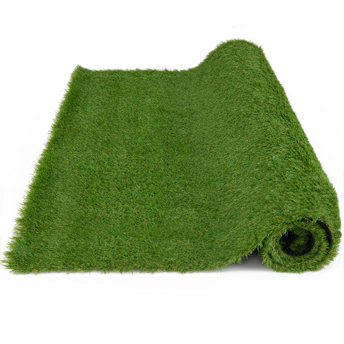 Indoor Outdoor Synthetic Turf Mat with Drainage Holes-L, Green