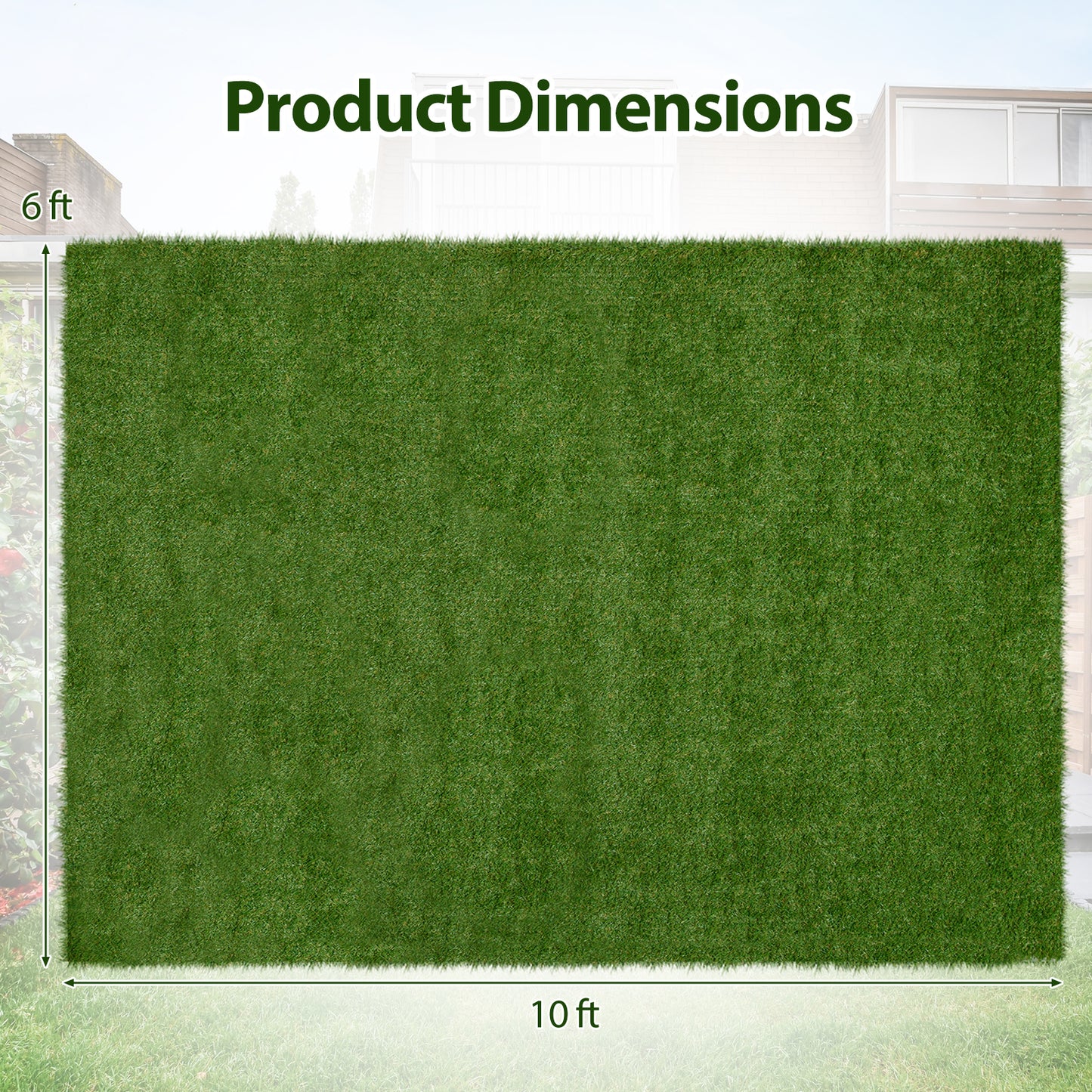 Indoor Outdoor Synthetic Turf Mat, L, Green Faux Plants at Gallery Canada