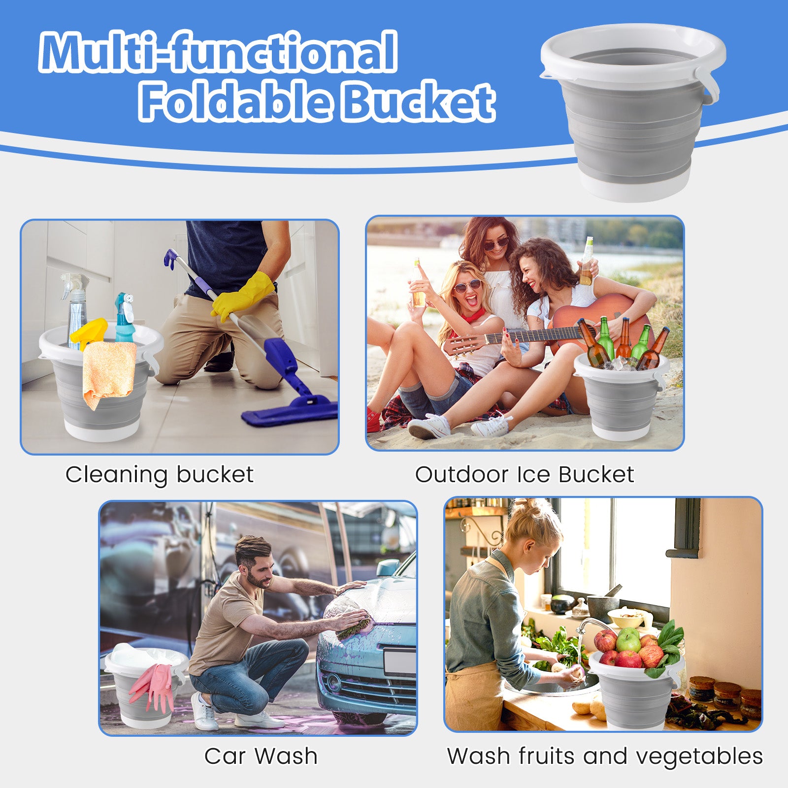 4 Feet Plastic Party Ice Folding Table with Matching Skirt, Black Camping Furniture at Gallery Canada