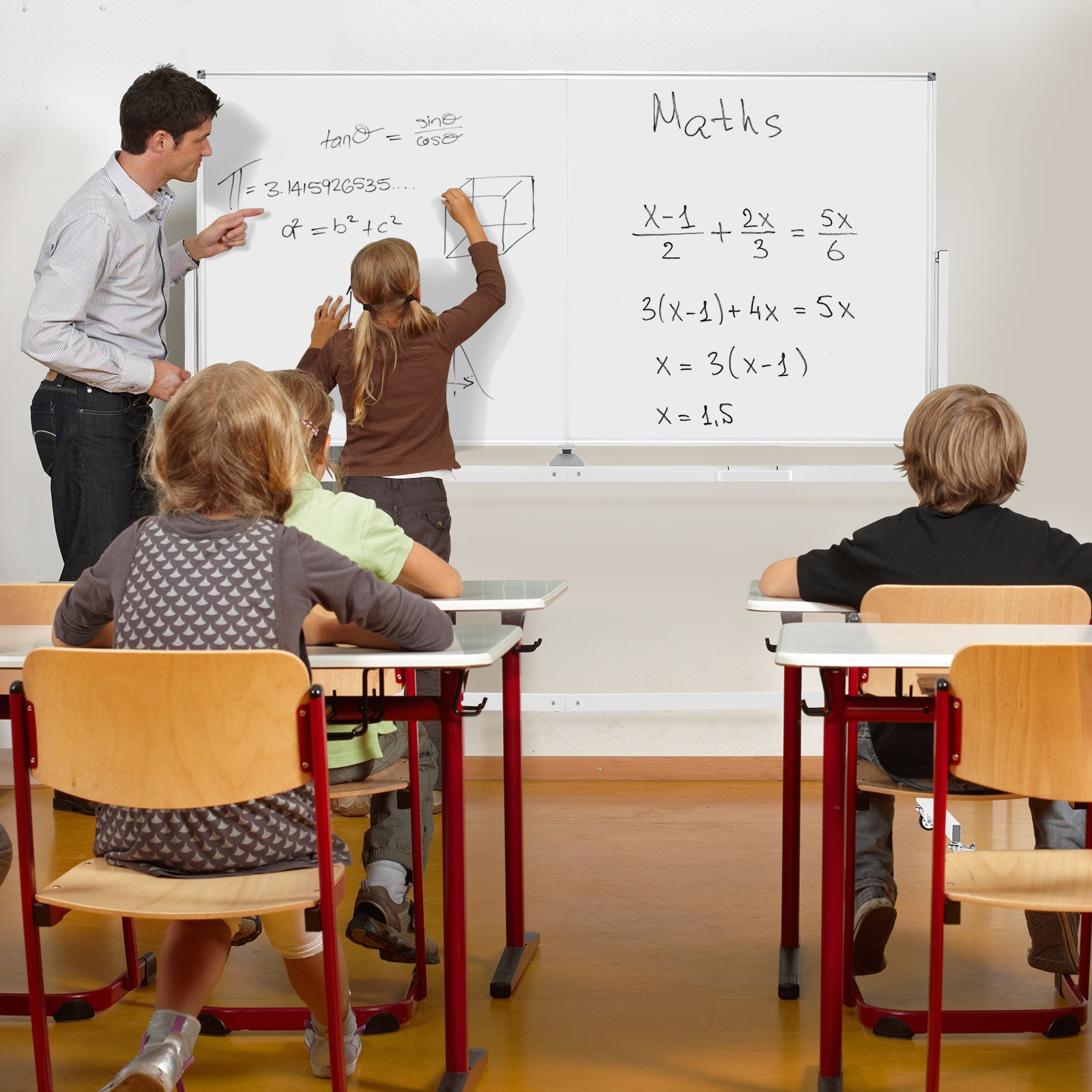 Rolling Double-Sided Magnetic Whiteboard on Wheels with Stand and Aluminum Alloy Frame, White Home Office at Gallery Canada