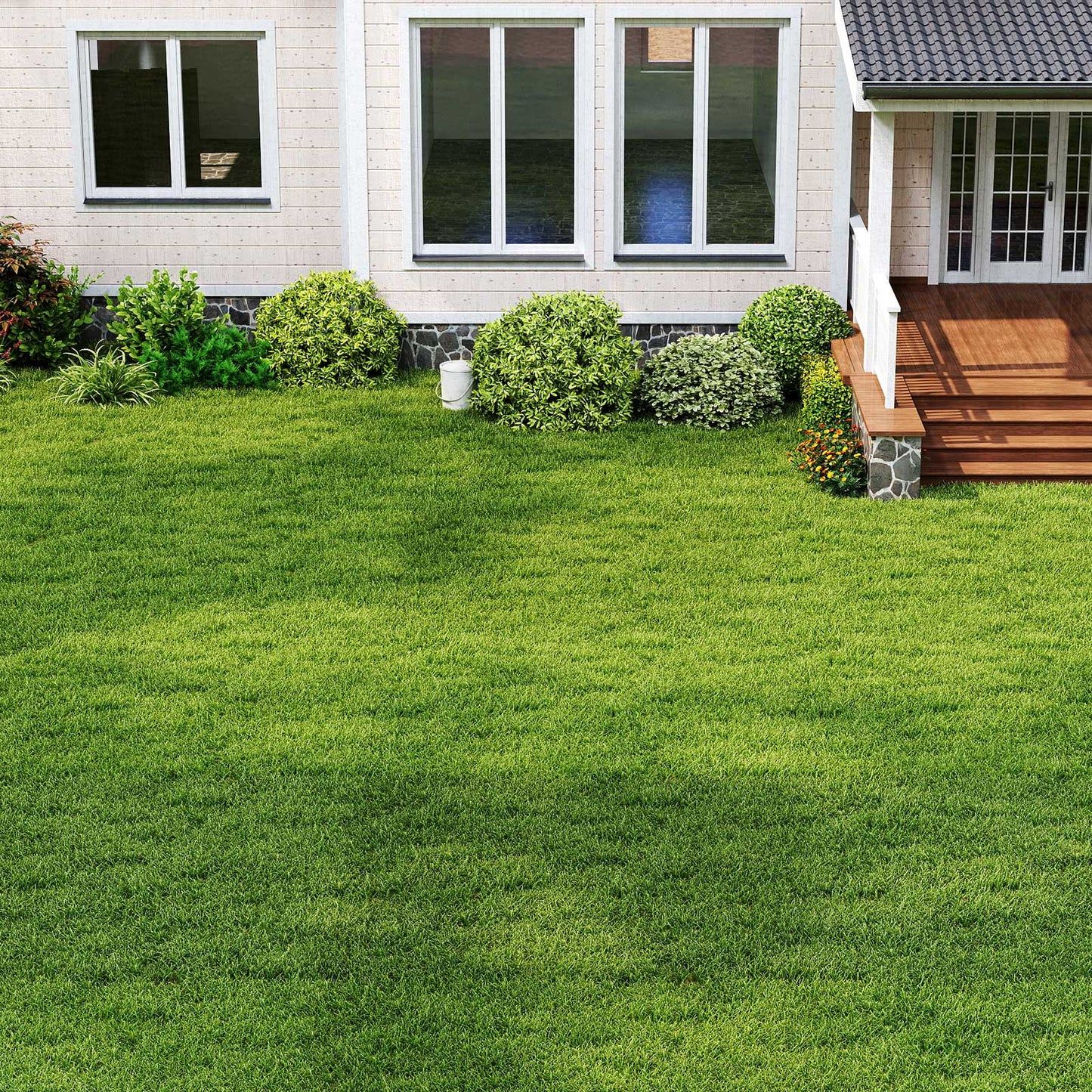 Indoor Outdoor Synthetic Turf Mat with Drainage Holes-XL, Green Faux Plants at Gallery Canada