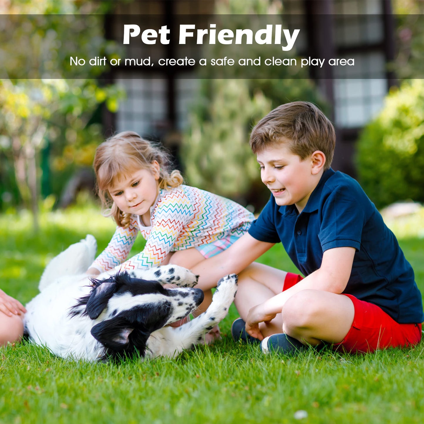 Indoor Outdoor Synthetic Turf Mat with Drainage Holes-XL, Green Faux Plants at Gallery Canada