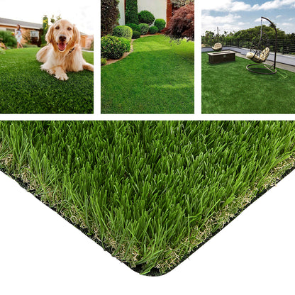 Indoor Outdoor Synthetic Turf Mat with Drainage Holes-XL, Green Faux Plants at Gallery Canada