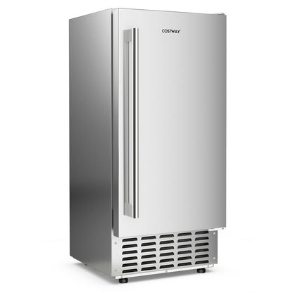 Under Counter Nugget Ice Maker, Self-Cleaning, 24H Timer, Silver Ice Makers at Gallery Canada