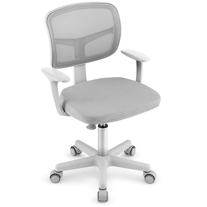 Adjustable Desk Chair with 5 Rolling Casters for Kids, Gray Kids Chairs & Seating Gray at Gallery Canada