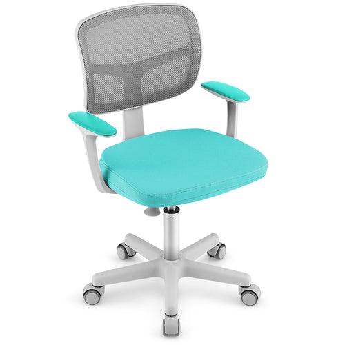 Adjustable Desk Chair, Auto Brake Casters, Green