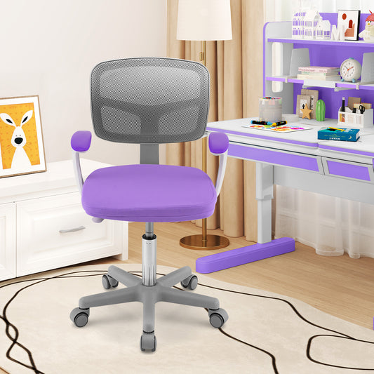 Adjustable Desk Chair with Auto Brake Casters for Kids, Purple Kids Chairs & Seating Purple at Gallery Canada