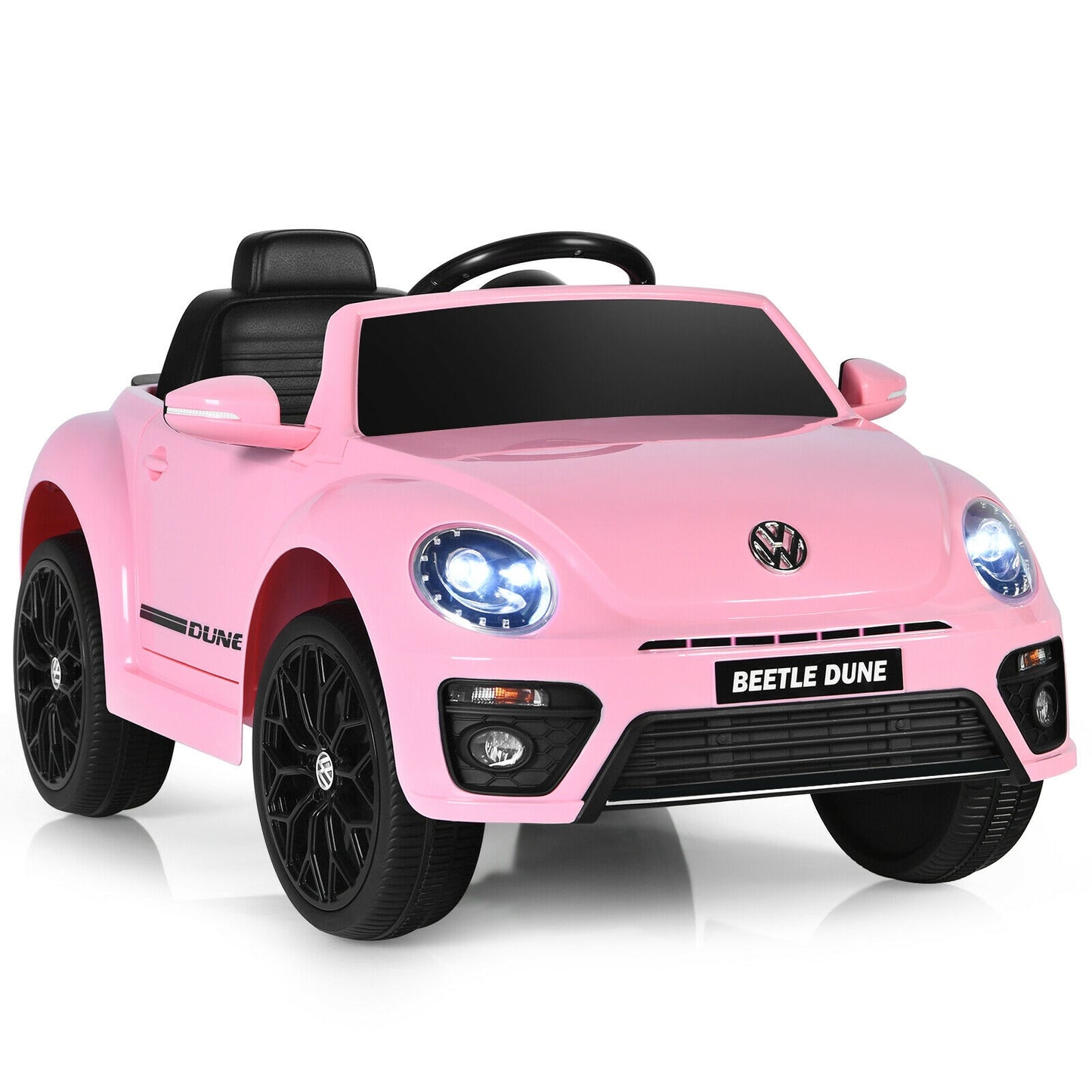 Volkswagen Beetle Kids Electric Ride On Car with Remote Control, Pink Powered Ride On Toys at Gallery Canada
