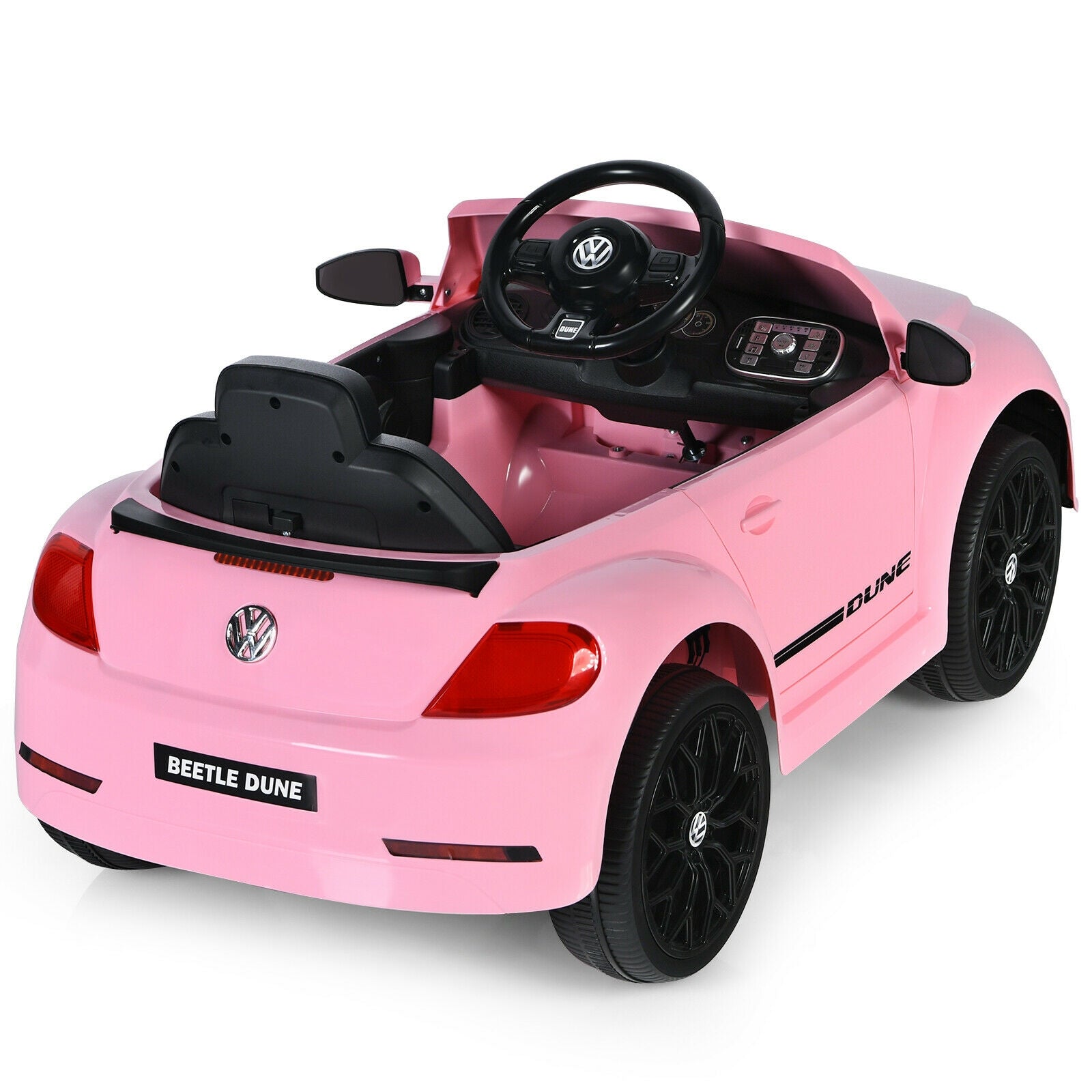 Volkswagen Beetle Kids Electric Ride On Car with Remote Control, Pink Powered Ride On Toys at Gallery Canada