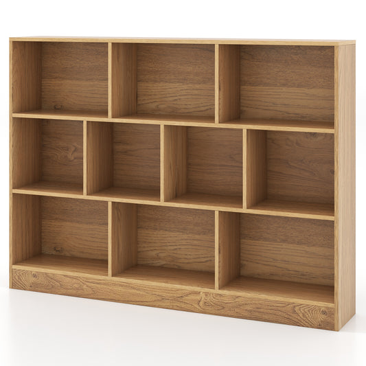 41 Inches Wooden Toy Storage Organizer, 10 Cubes, Natural Kids Storage Natural at Gallery Canada