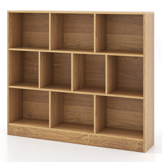 Wooden Toy Storage Organizer, 41 Inches, 10 Cubes, Natural Kids Storage Natural at Gallery Canada