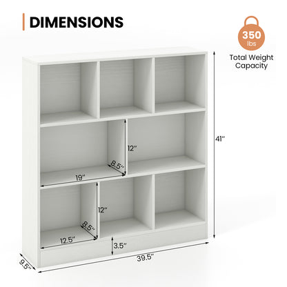41 Inches 8-Cube Freestanding Bookcase for Kids, White Kids Storage at Gallery Canada