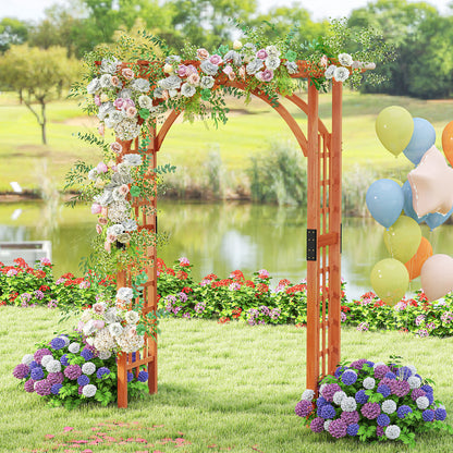Garden Archway Trellis For Climbing Plants, Brown Outdoor Decor at Gallery Canada