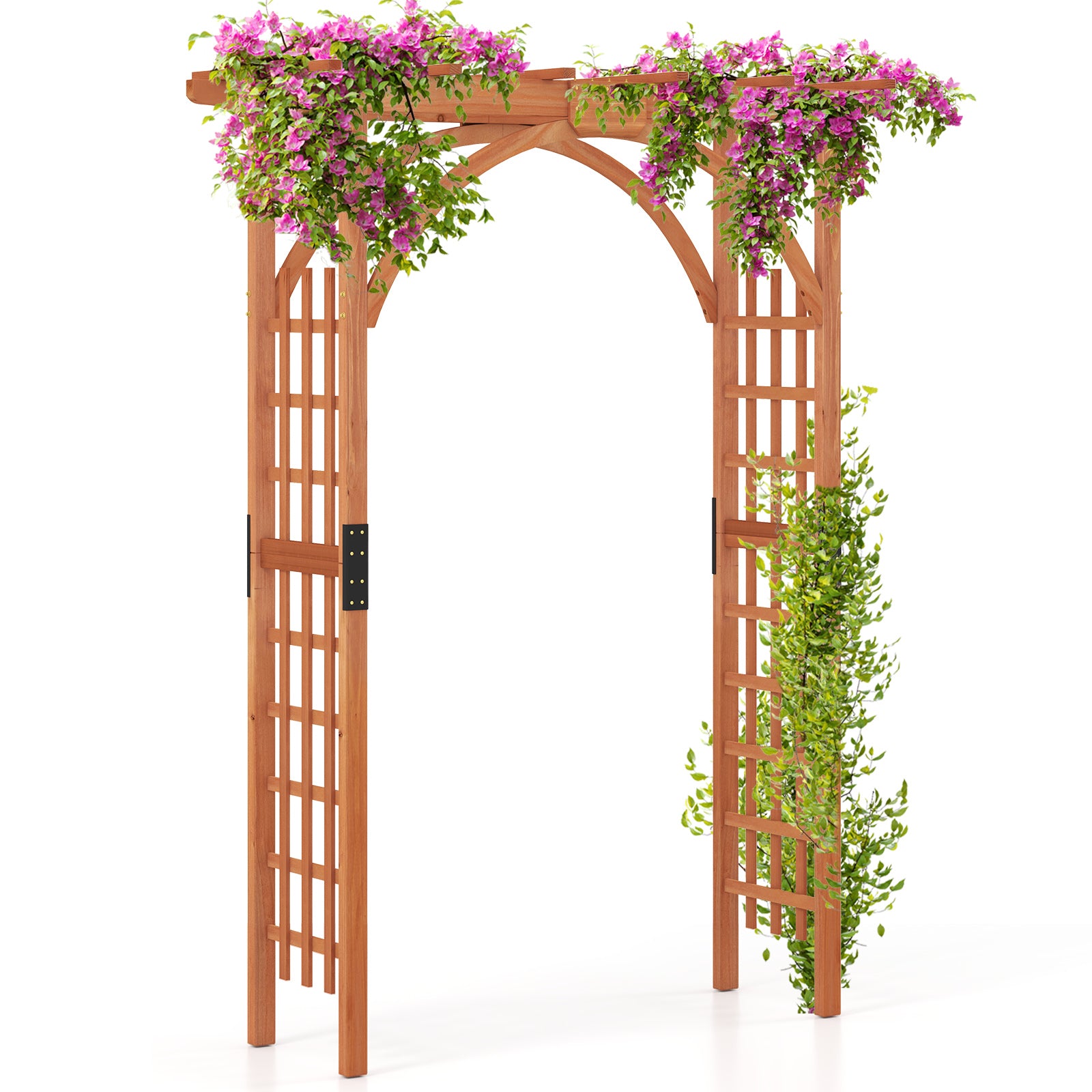 Garden Archway Trellis For Climbing Plants, Brown Outdoor Decor Brown at Gallery Canada