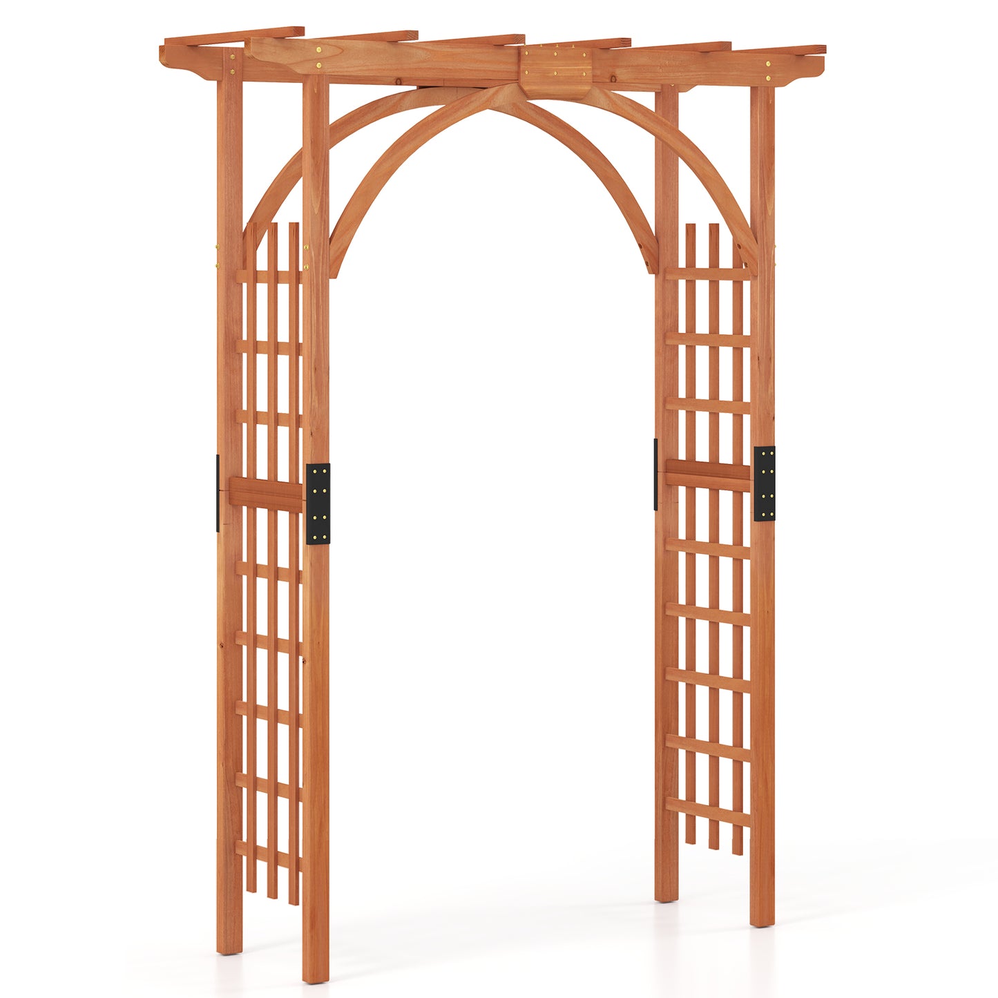 Garden Archway Trellis For Climbing Plants, Brown Outdoor Decor at Gallery Canada