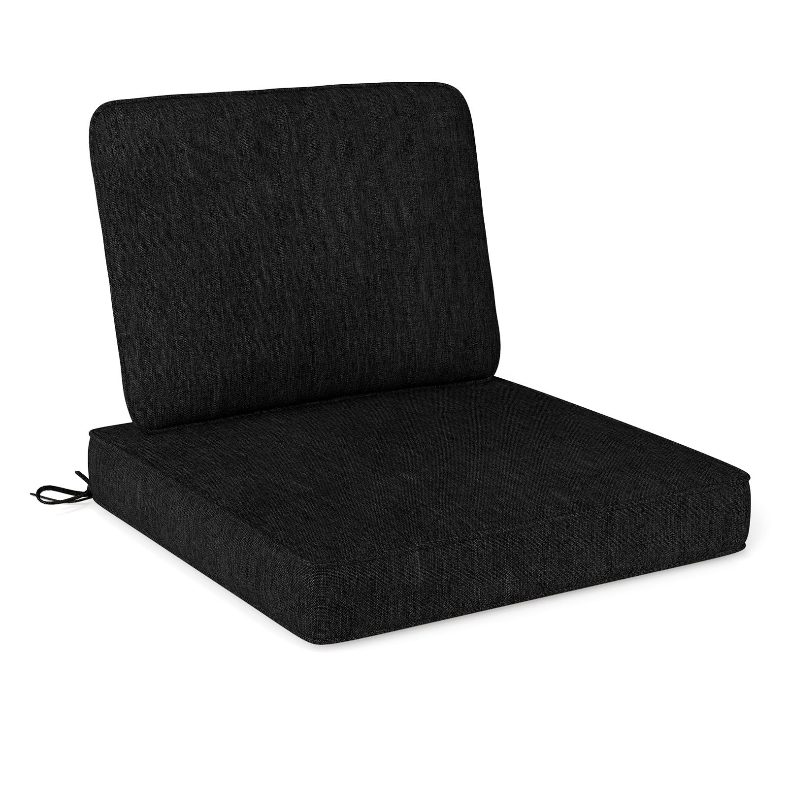 2-Pack Outdoor Patio Cushion Set with Removable Covers, Black Outdoor Furniture Accessories at Gallery Canada