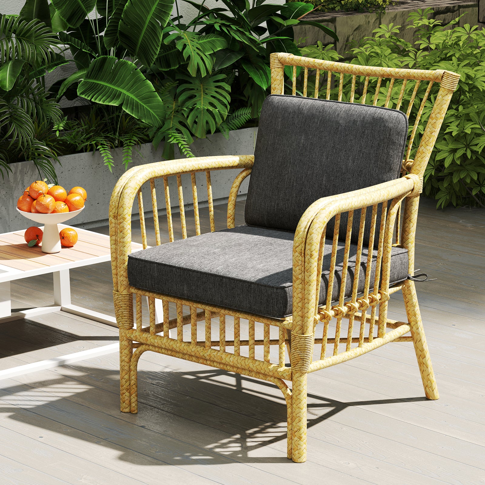 2-Pack Outdoor Patio Cushion Set with Removable Covers, Gray Outdoor Furniture Accessories at Gallery Canada