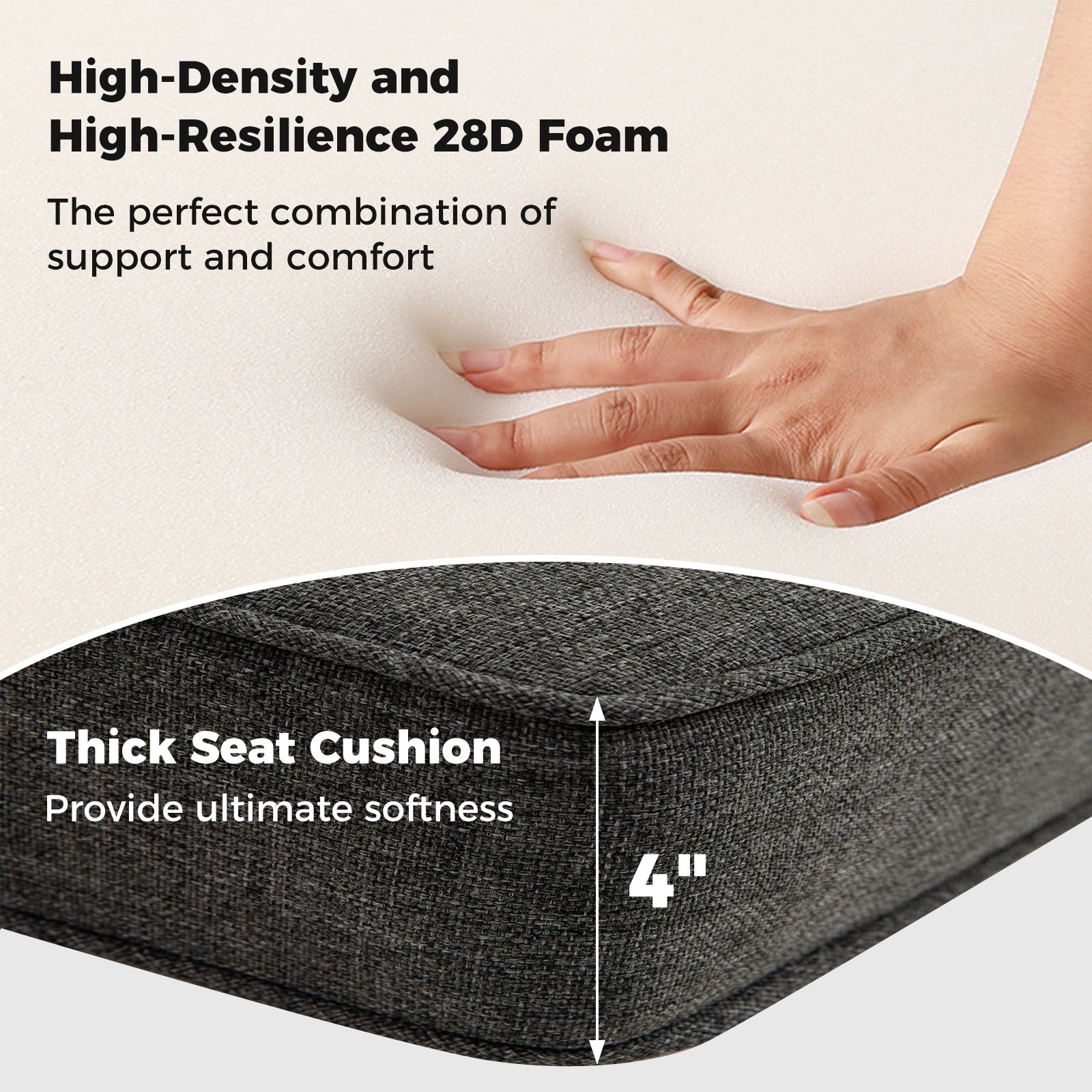 2-Pack Outdoor Patio Cushion Set with Removable Covers, Gray Outdoor Furniture Accessories at Gallery Canada