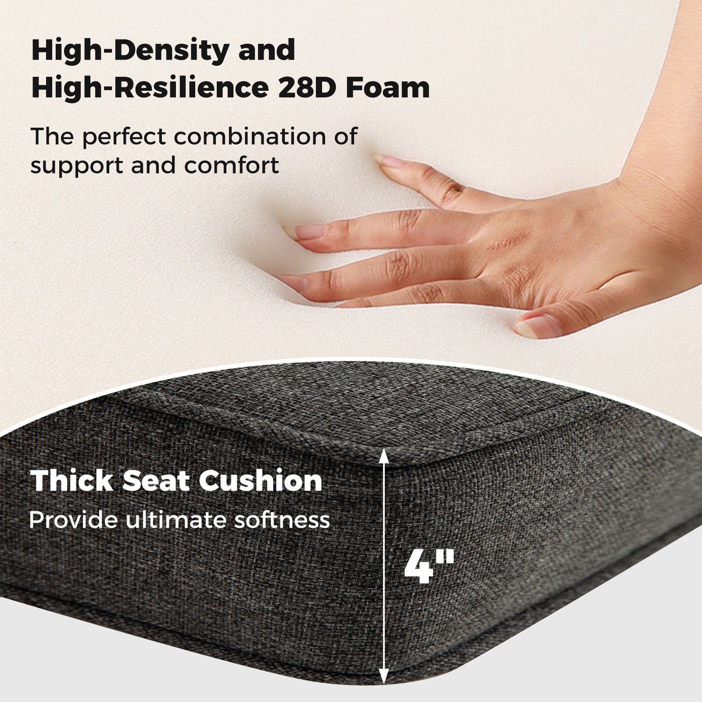 2-Pack Outdoor Patio Cushion Set with Removable Covers, Gray Outdoor Furniture Accessories at Gallery Canada