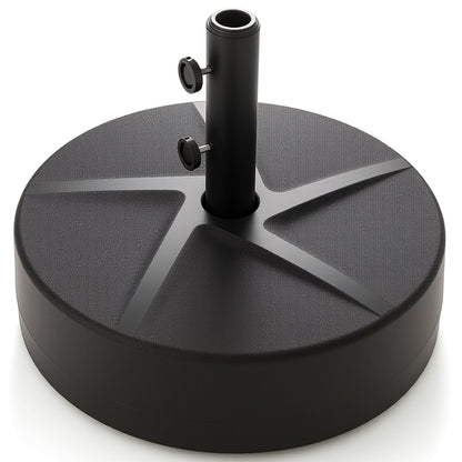 Patio Umbrella Base, 88LBS Capacity, Water And Sand Fillable, Black Outdoor Umbrella Bases Black at Gallery Canada