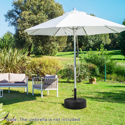 Patio Umbrella Base, 88LBS Capacity, Water And Sand Fillable, Black Outdoor Umbrella Bases at Gallery Canada