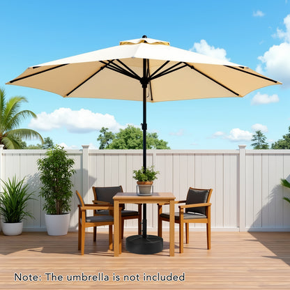 Patio Umbrella Base, 88LBS Capacity, Water And Sand Fillable, Black Outdoor Umbrella Bases at Gallery Canada